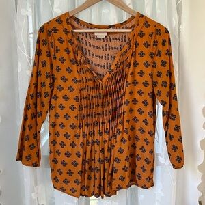 Vanessa Virginia at Anthropologie Floral Blouse